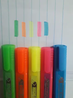 ماژیک علامت گذار کنکو کد HL05 بسته 5 عددی