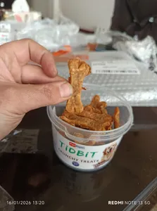 تجریه خرید تشویقی سگ تیدبیت مدل CRUNCHY TREATS وزن 160 گرم