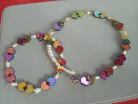 ریسه سنگ هماتیت طرح قلب کد Mn04