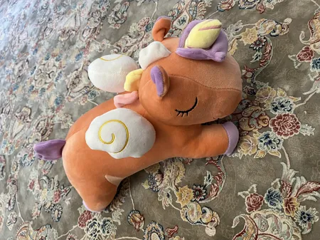 عروسک طرح اسب تک شاخ طول 35 سانتی متر