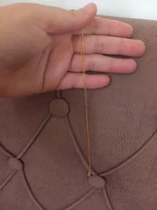 تجریه خرید زنجیر طلا 18 عیار زنانه ماهک مدل MM0353