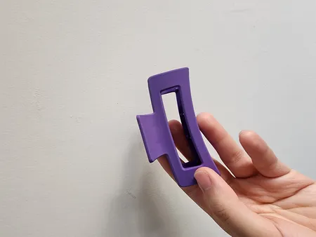 کلیپس مو زنانه مدل شمعی مات مستطیل