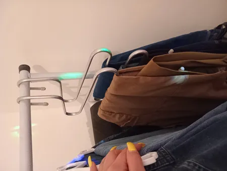 چوب لباسی شلوار و شال لینو مدل مارپیچ بسته 2 عددی