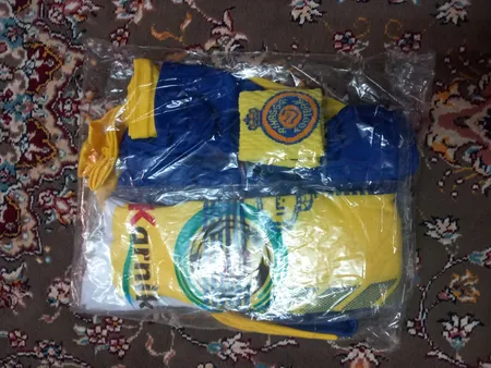 ست 3 تکه لباس ورزشی پسرانه طرح النصر مدل رونالدو 2024