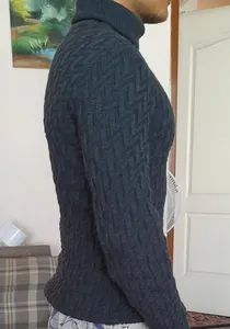 تجریه خرید پلیور مردانه مدل یقه اسکی کد TN092