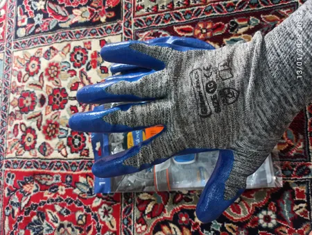 دستکش ایمنی دستکش گیلان مدل نیتریل سایز XL