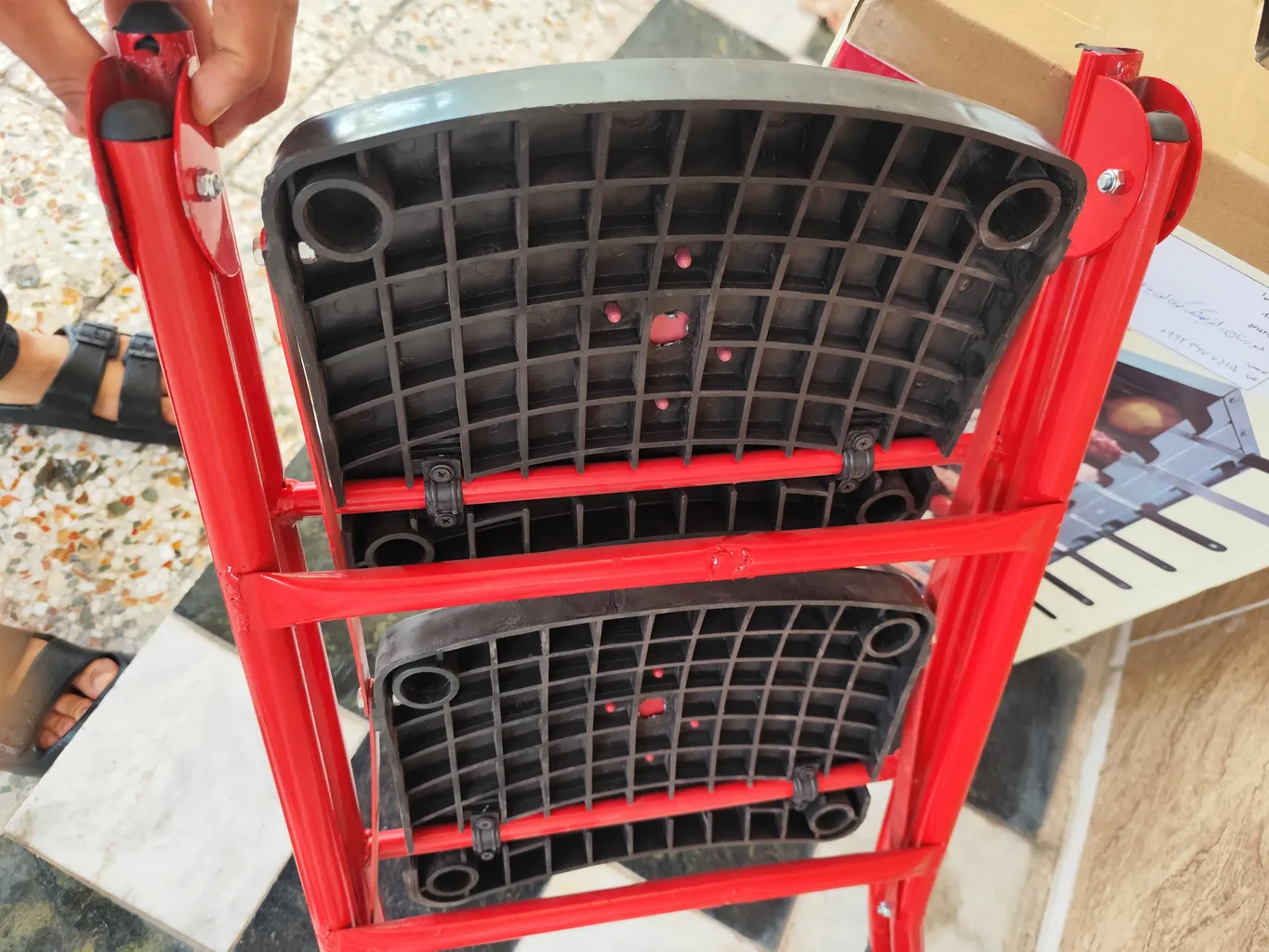 نردبان 2 پله ایران پایه مدل 0003