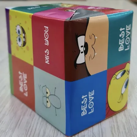 کاغذ کادو طرح  کارتون بسته 5 عددی