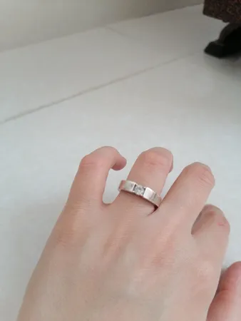 ست انگشتر نقره زنانه و مردانه مدل تک نگین