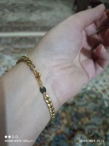 تجریه خرید دستبند طلا 18 عیار زنانه طلای مستجابی مدل گلستانه کد M19