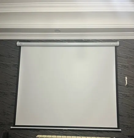 پرده نمایش دستی پروژکتور اسکوپ پارچه عالی سایز 180x180