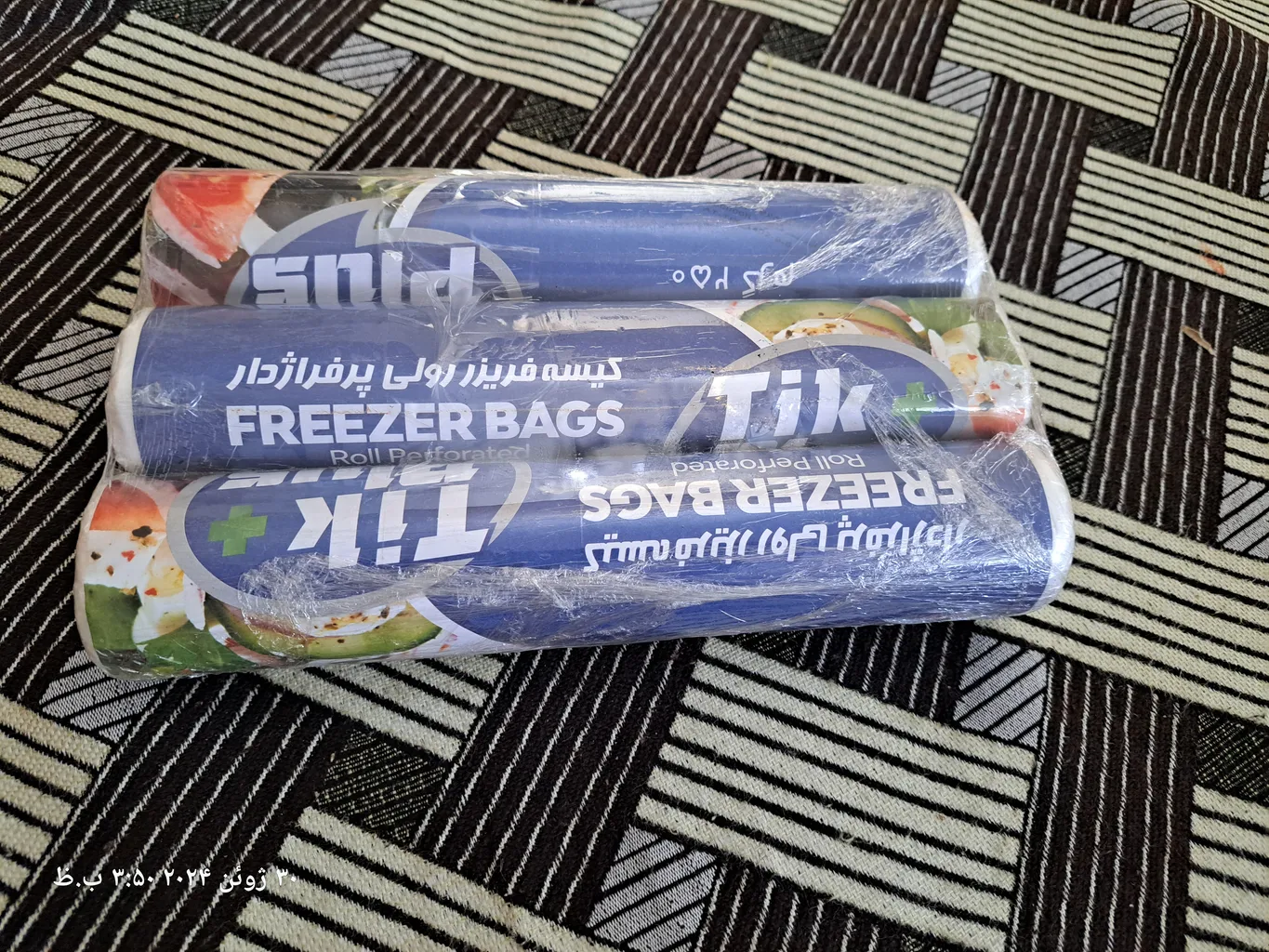 کیسه فریزر تیک پلاس مدل ECO سه رول 250 عددی