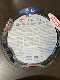 ظرف پخت پیتزا پیرکس مدل Borosilicate کد 814