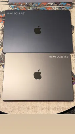 لپ تاپ 14.2 اینچی اپل مدل MacBook Pro MDE14 2025 LLA-M5-16GB RAM-1TB SSD