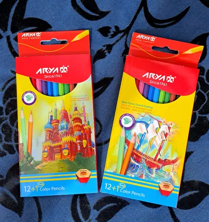 مداد رنگی 12 +1 رنگ آریا مدل 3016