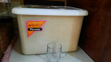 ظرف برنج هوم کت کد 0730 - ظرفیت 20 کیلوگرم