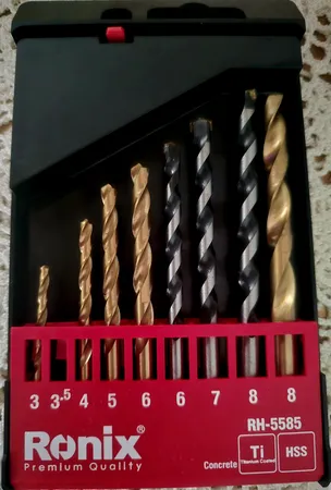 مجموعه 9 عددی مته رونیکس مدل RH-5585