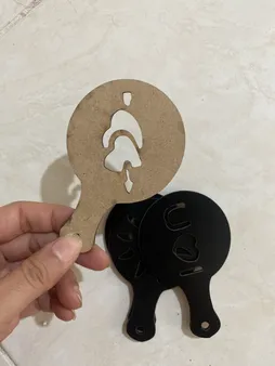 شابلون تزئینی قهوه کد B1 مجموعه 8 عددی