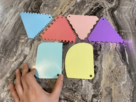 ابزار تزیین کیک مدل Mhr-350 مجموعه 6 عددی