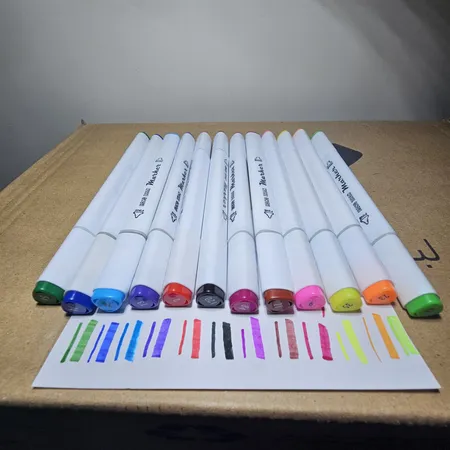 ماژیک علامت گذار کد 01 بسته 12 عددی