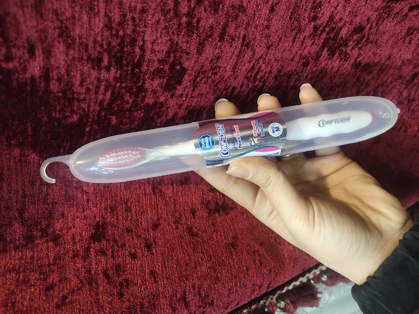 مسواک کانفیدنت مدل Pearl Travel Pack با برس نرم