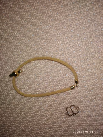 گردنبند طلا 18 عیار ناریا مدل پروانه رنگ سفید