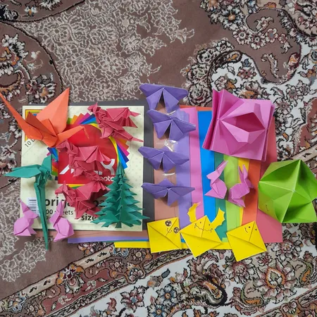 کاغذ اوریگامی کد C10 بسته 100 عددی