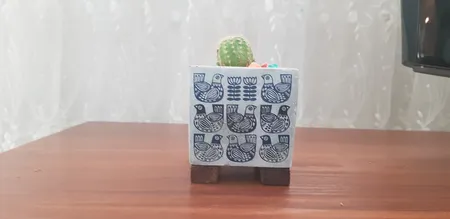 گلدان بتنی طرح کبوتر مدل 01