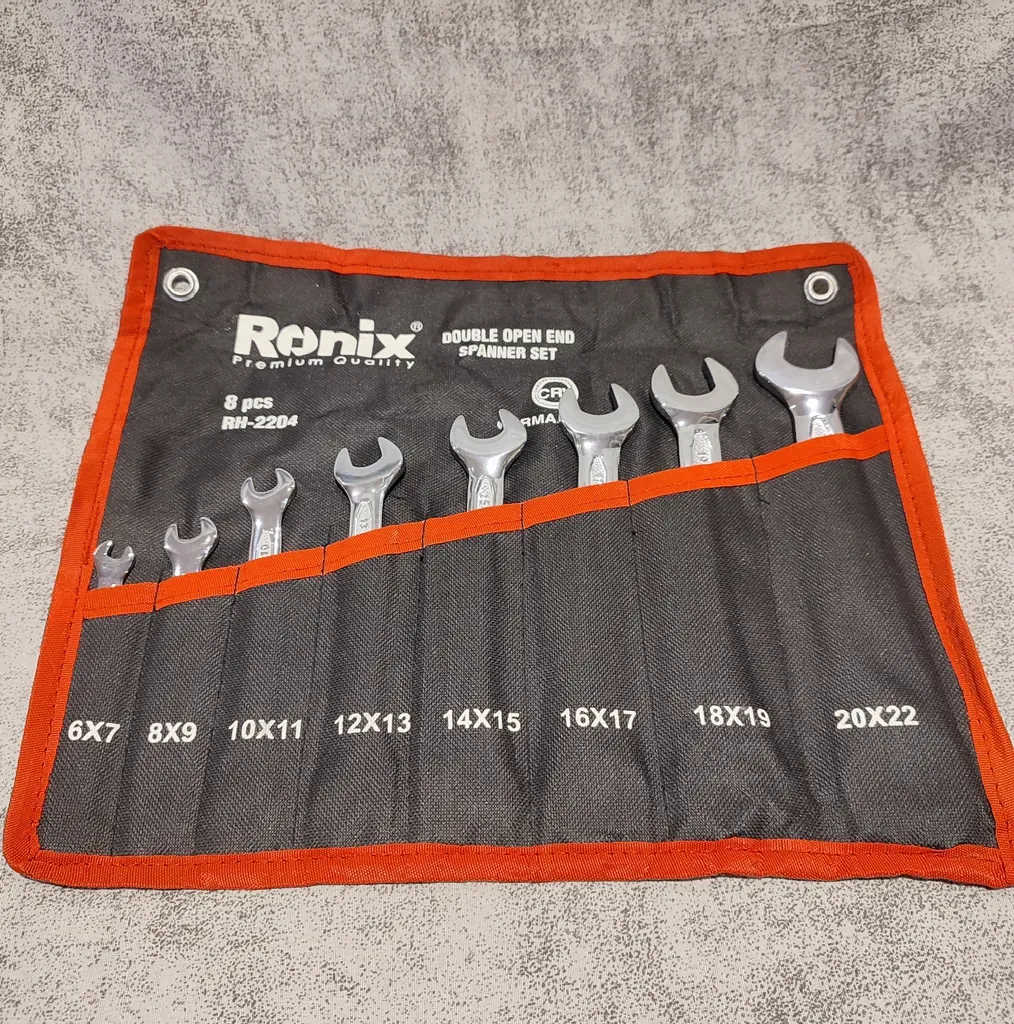 آچار دو سر تخت رونیکس مدل RH-2204 مجموعه 8 عددی