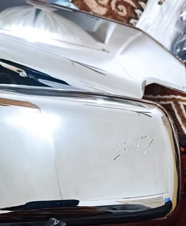 فلاپ آینه بغل خودرو طرح کروم مناسب برای پراید بسته 2 عددی