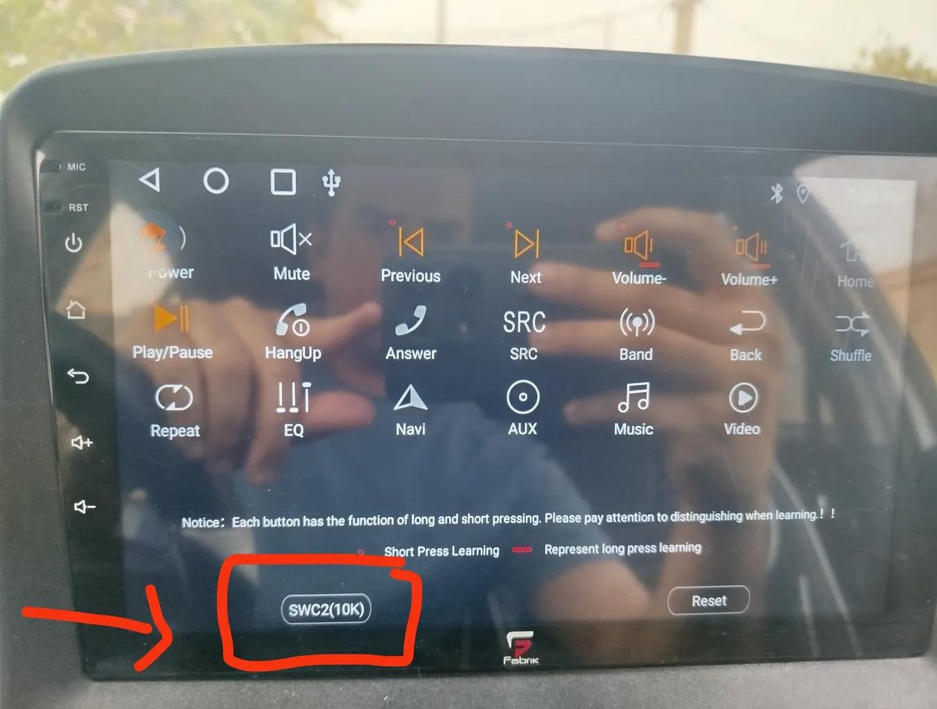 کلید کنترل فرمان خودرو مدل Dual