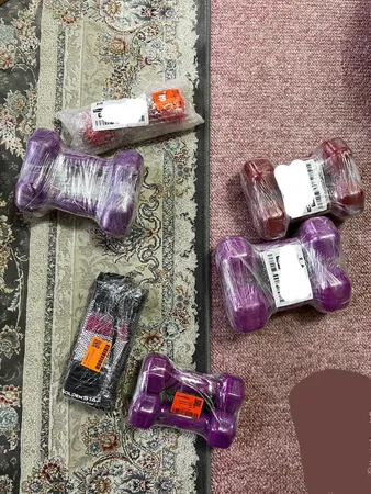 دمبل رکورد مدل A وزن 3 کیلوگرم بسته 2 عددی