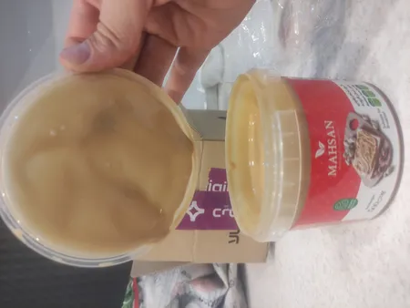 کره بادام زمینی بدون شکر افزوده مهسان - 500 گرم