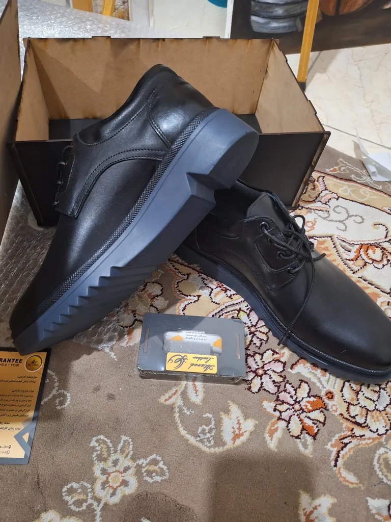 کفش روزمره مردانه چرم عطارد مدل SH05