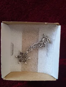 آویز ساعت زنانه طرح دانه برف