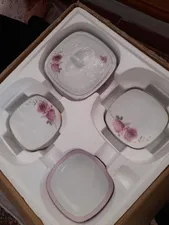 تجریه خرید سرویس غذاخوری 98 پارچه چینی زرین ایران سری کواترو مدل رزفلاور درجه یک