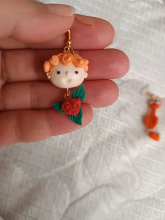 گوشواره دخترانه مدل شازده کوچولو کد E1019