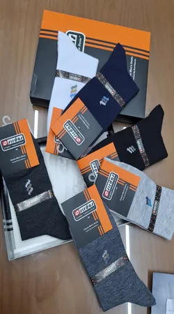 جوراب ساق بلند مردانه سیرداش مدل 185 بسته 6 عددی