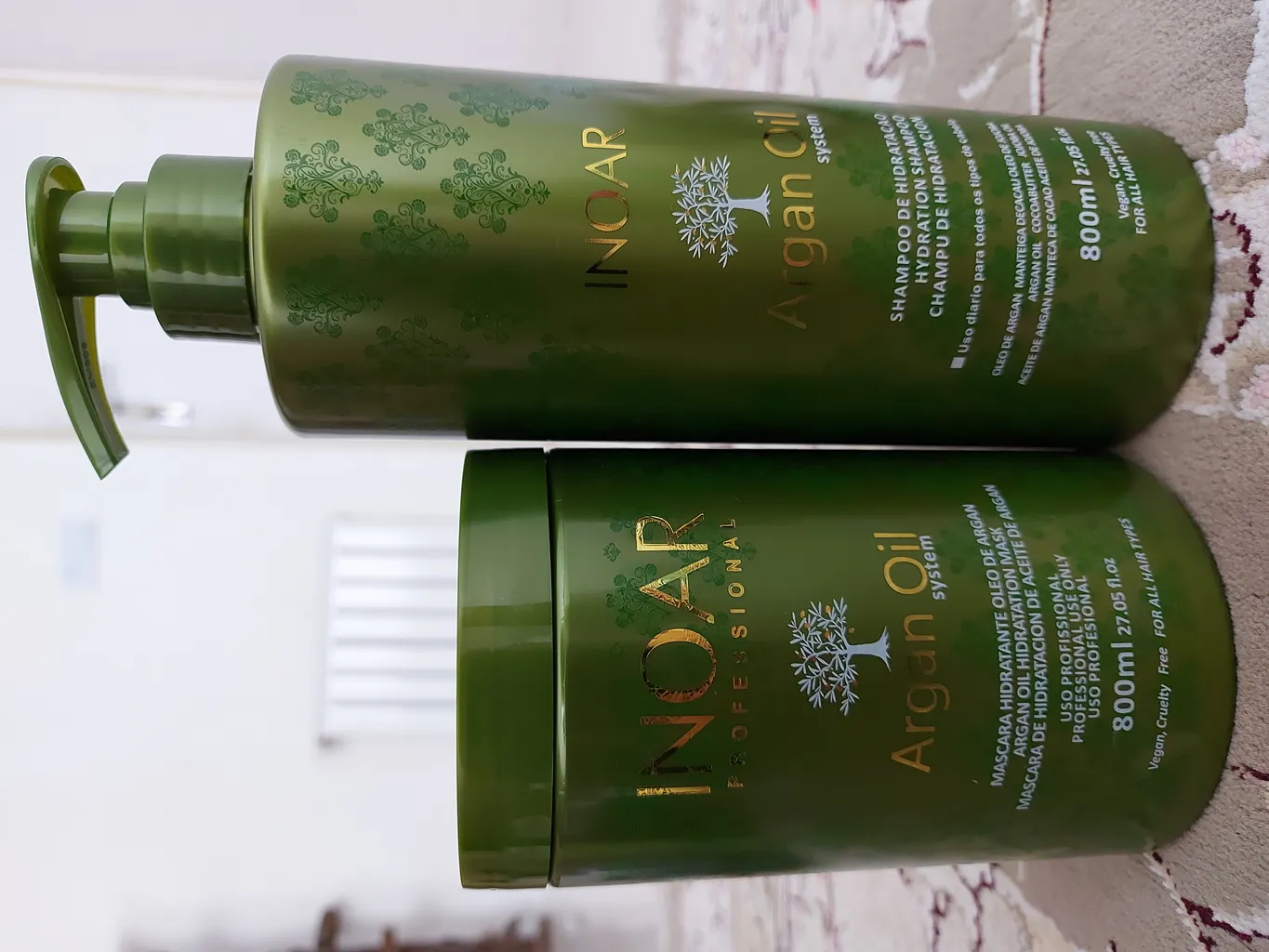 ماسک مو اینوآر مدل روغن آرگان حجم 800 میلی لیتر