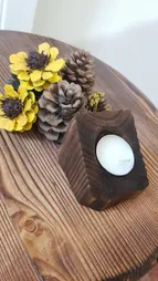 جا شمعی چوبی مدل 114