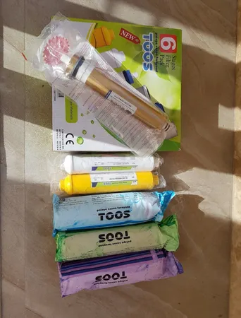 فیلتر دستگاه تصفیه کننده آب پالایه سازان فرآیند توس مدل RO بسته 6 عددی