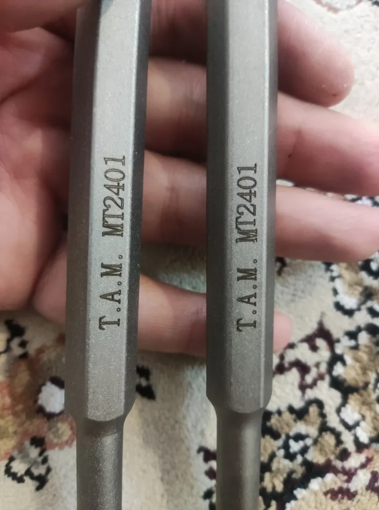 قلم تخریب چهار شیار کد L250 مجموعه دو عددی