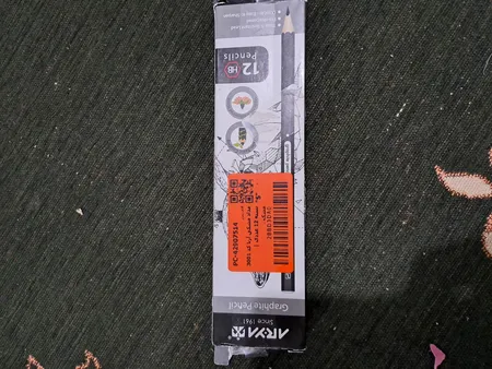 مداد مشکی آریا کد 3001 بسته 12 عددی