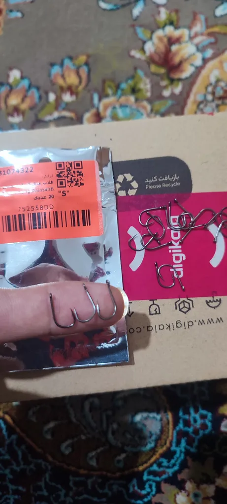 قلاب ماهیگیری جمینی مدل Long Point420 سایز 7 بسته 20 عددی