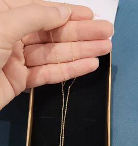 تجریه خرید زنجیر طلا 18 عیار زنانه وی وی گلد گالری مدل زنجیر‌ 2014