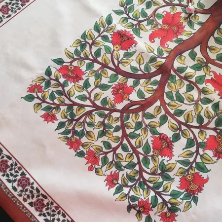 ست رومیزی 4 تکه شمسه نگار کد Tr535DR4