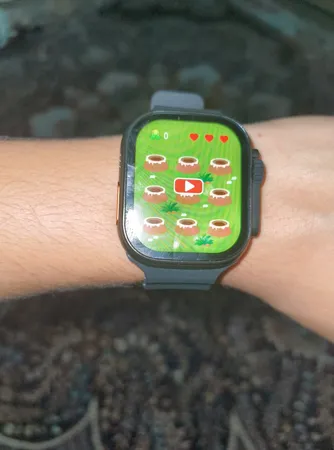 ساعت هوشمند 49 میلی متری کیکویر مدل kw23 ultra3 با بند سیلیکونی