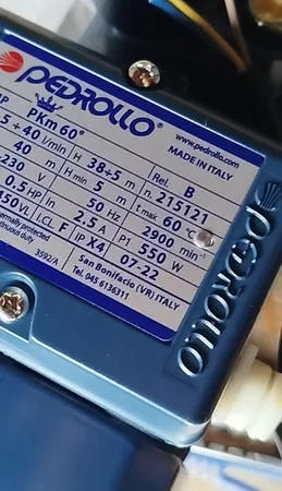 پمپ تقویت فشار آب پدرولو مدل PKm 60