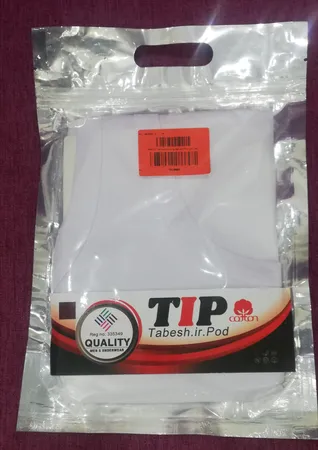 زیرپوش رکابی یقه گرد مردانه تابش ایران پود مدل سوپرپنبه اعلاء SP002