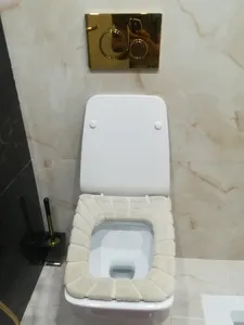 تجریه خرید روکش توالت فرنگی مدل Flower towel کد 00910